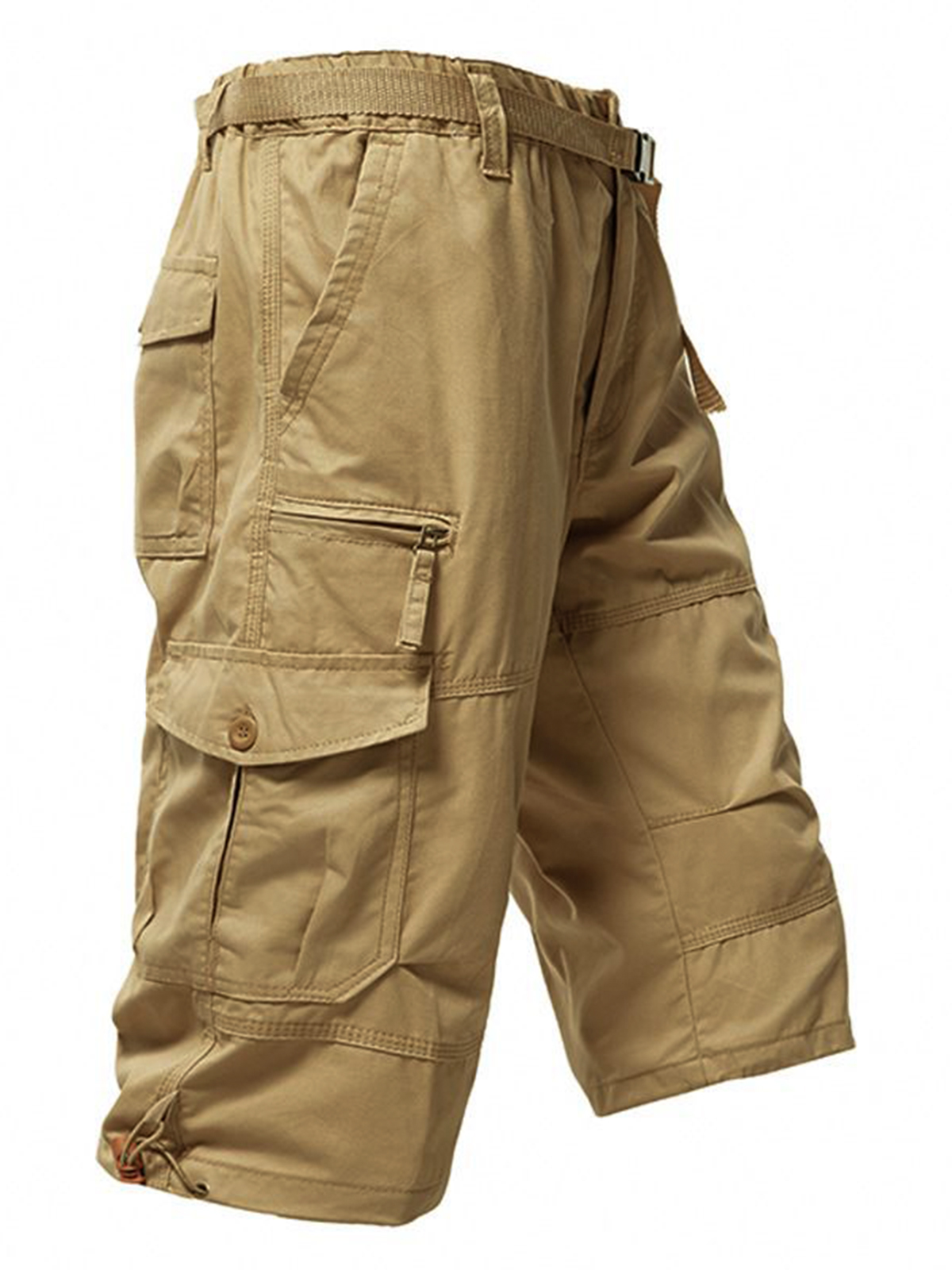 100% Cotton Multi-Pocket Cargo Shorts