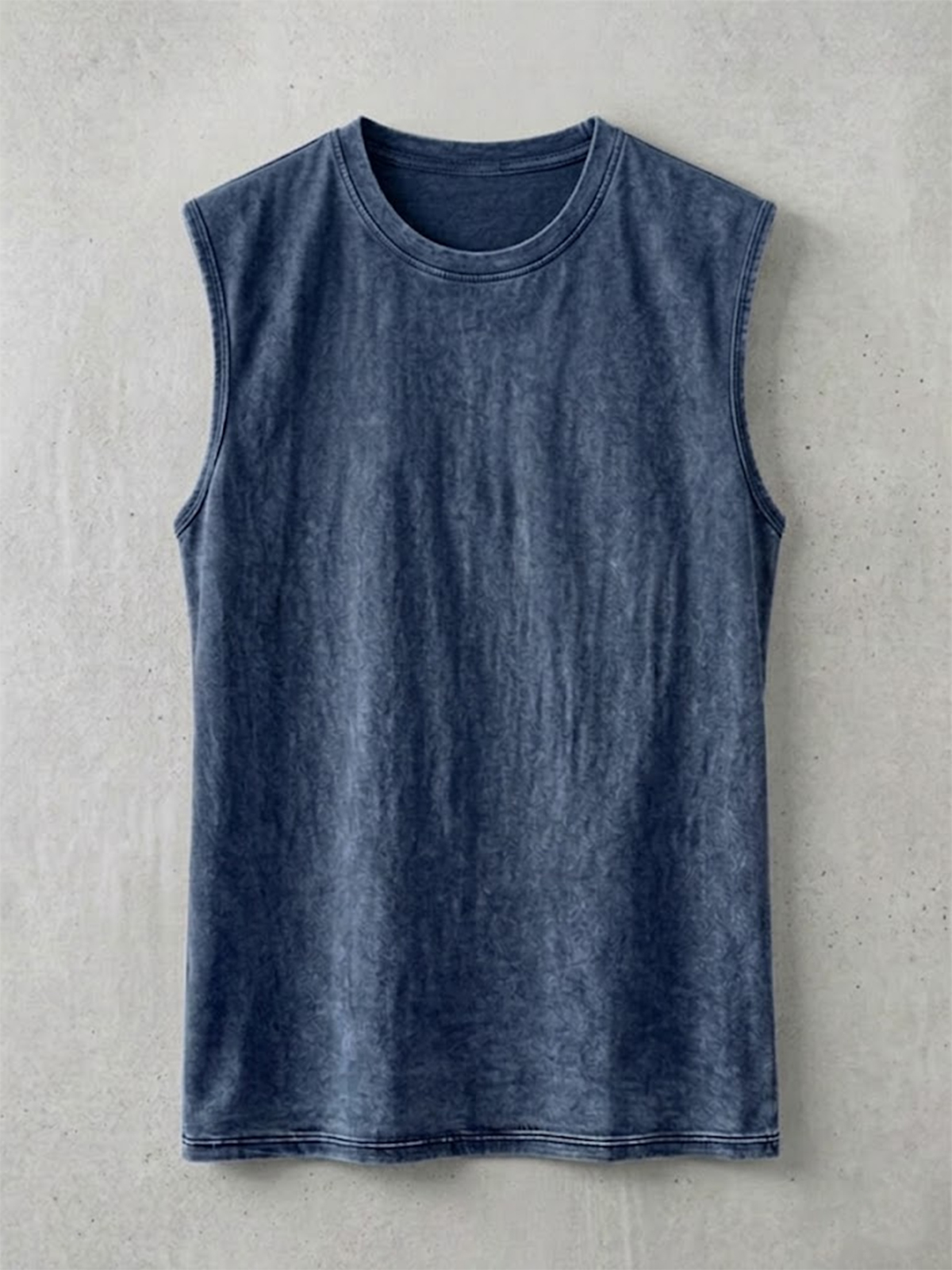 Men's Retro Solid Color Casual Crew Neck Pullover Sleeveless Vest