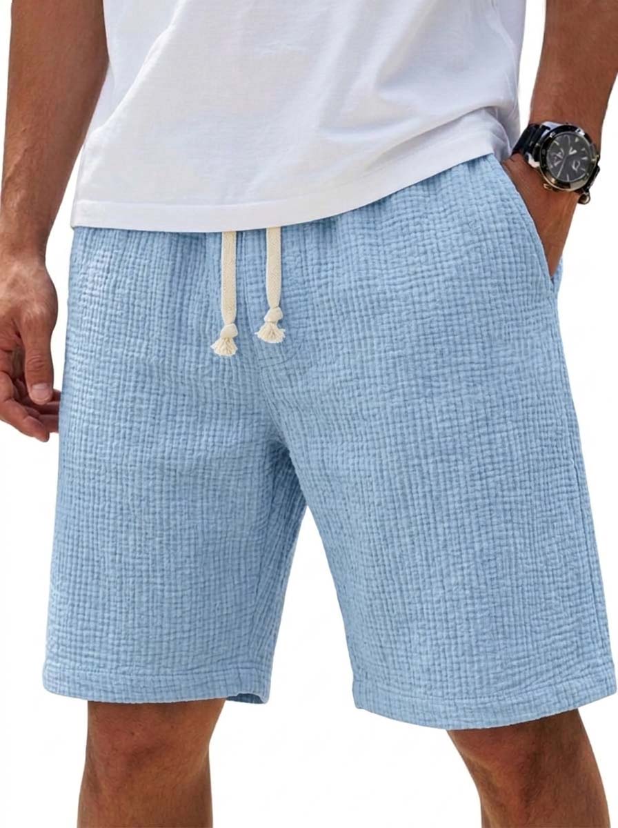 100% Cotton Textured Multi Pocket Utility Shorts