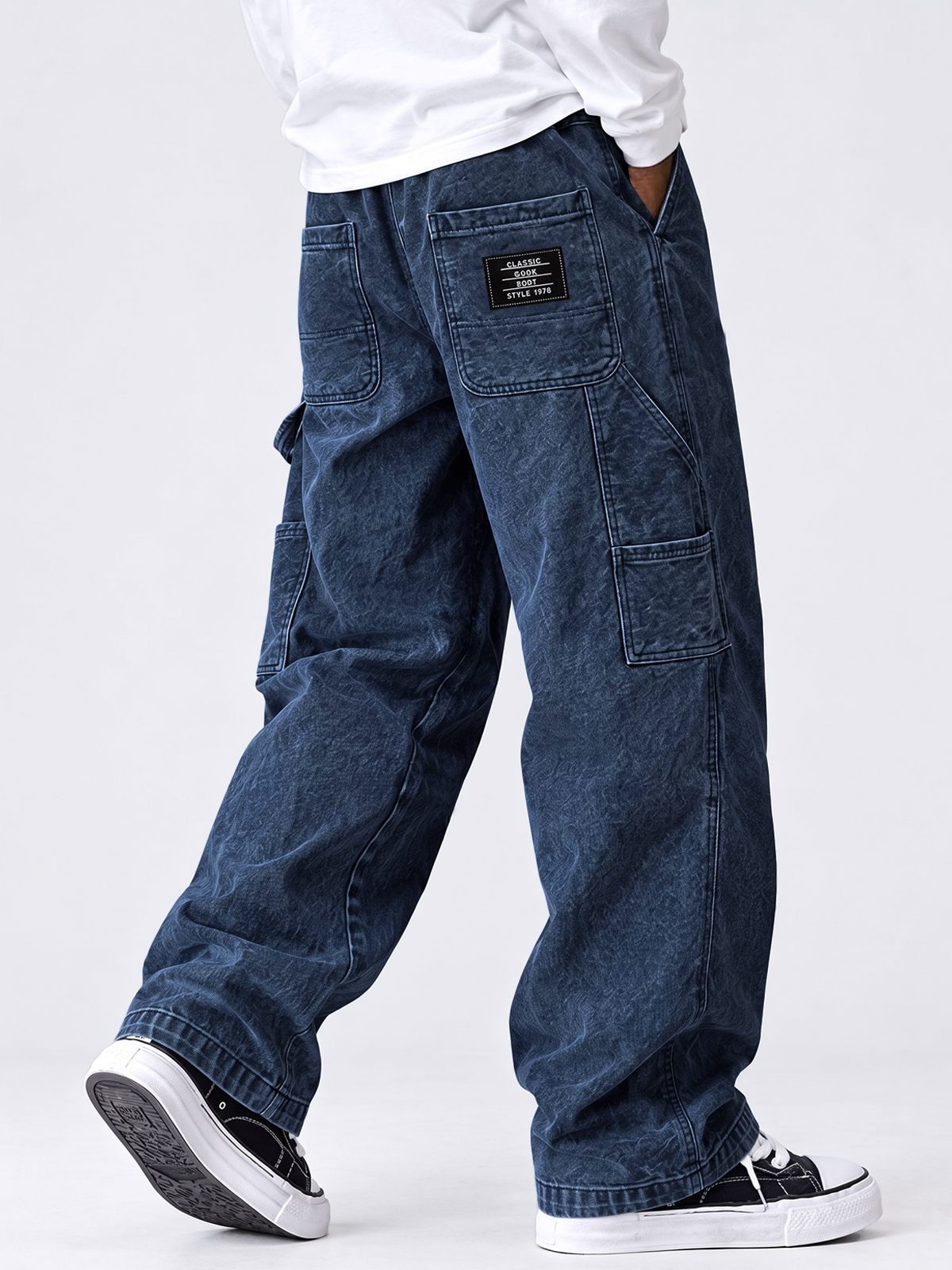Men's Autumn Comfortable Multi-Pocket Straight-Leg Pants