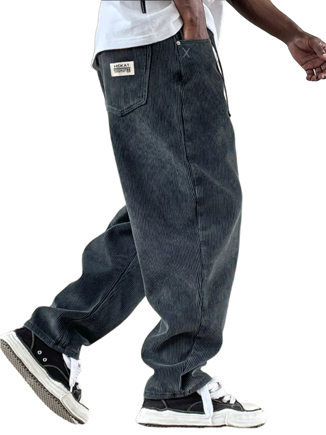 Men's Casual Retro Multi-Pocket Workwear Corduroy Pants