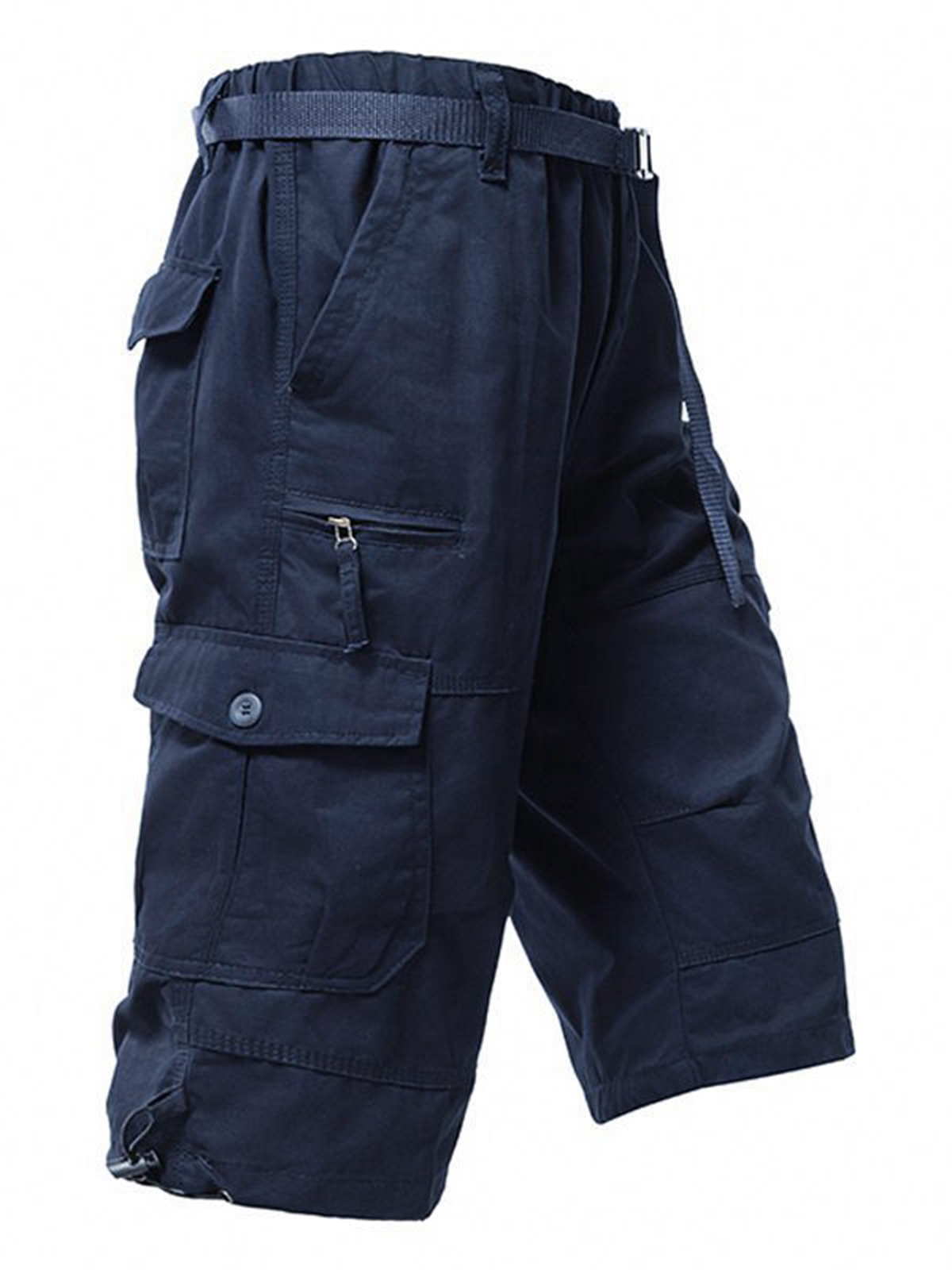 100% Cotton Multi-Pocket Cargo Shorts