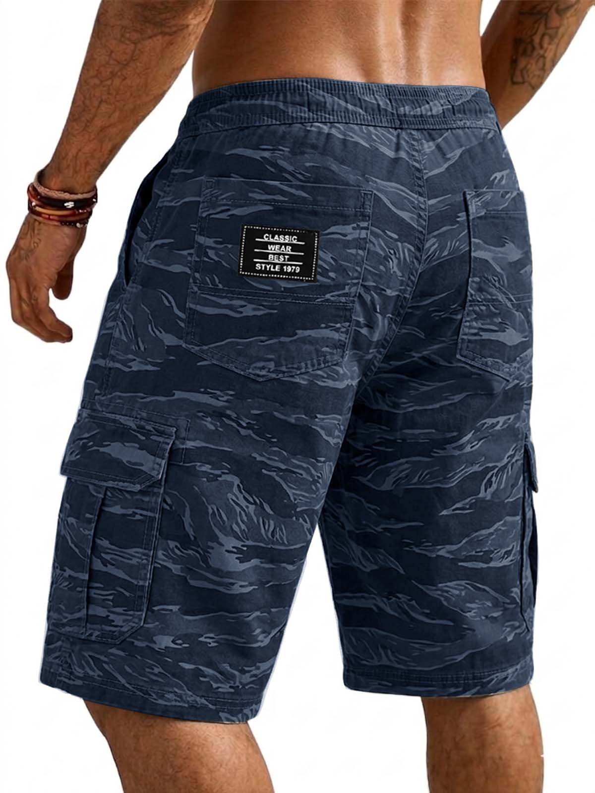 Vintage Camouflage Cargo Basic Shorts