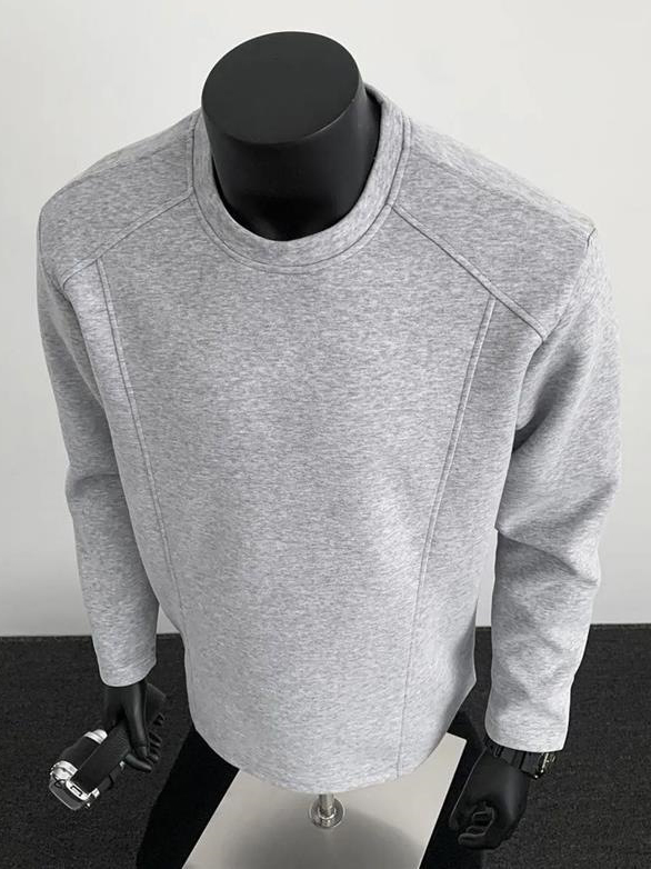 Men's Deconstructed Raglan Sleeve Crew Neck Top