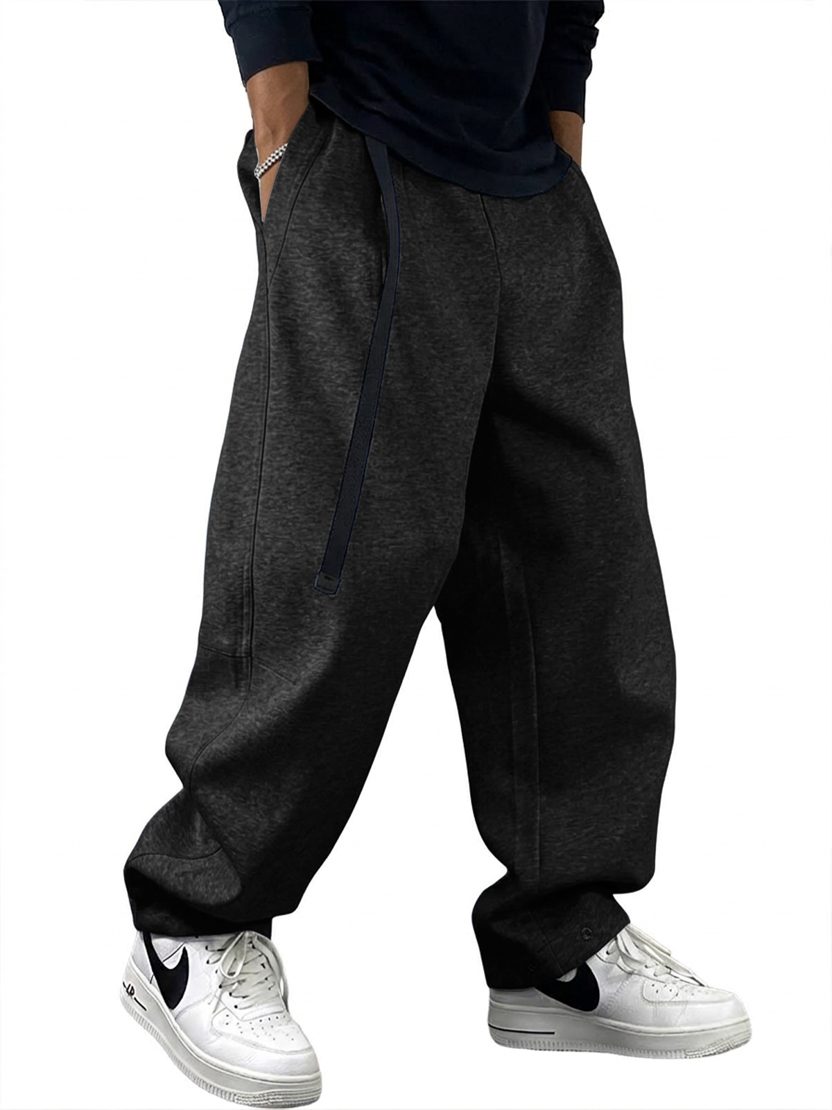 Men's Fall Comfortable Loose-Fit Curved-Leg Pants