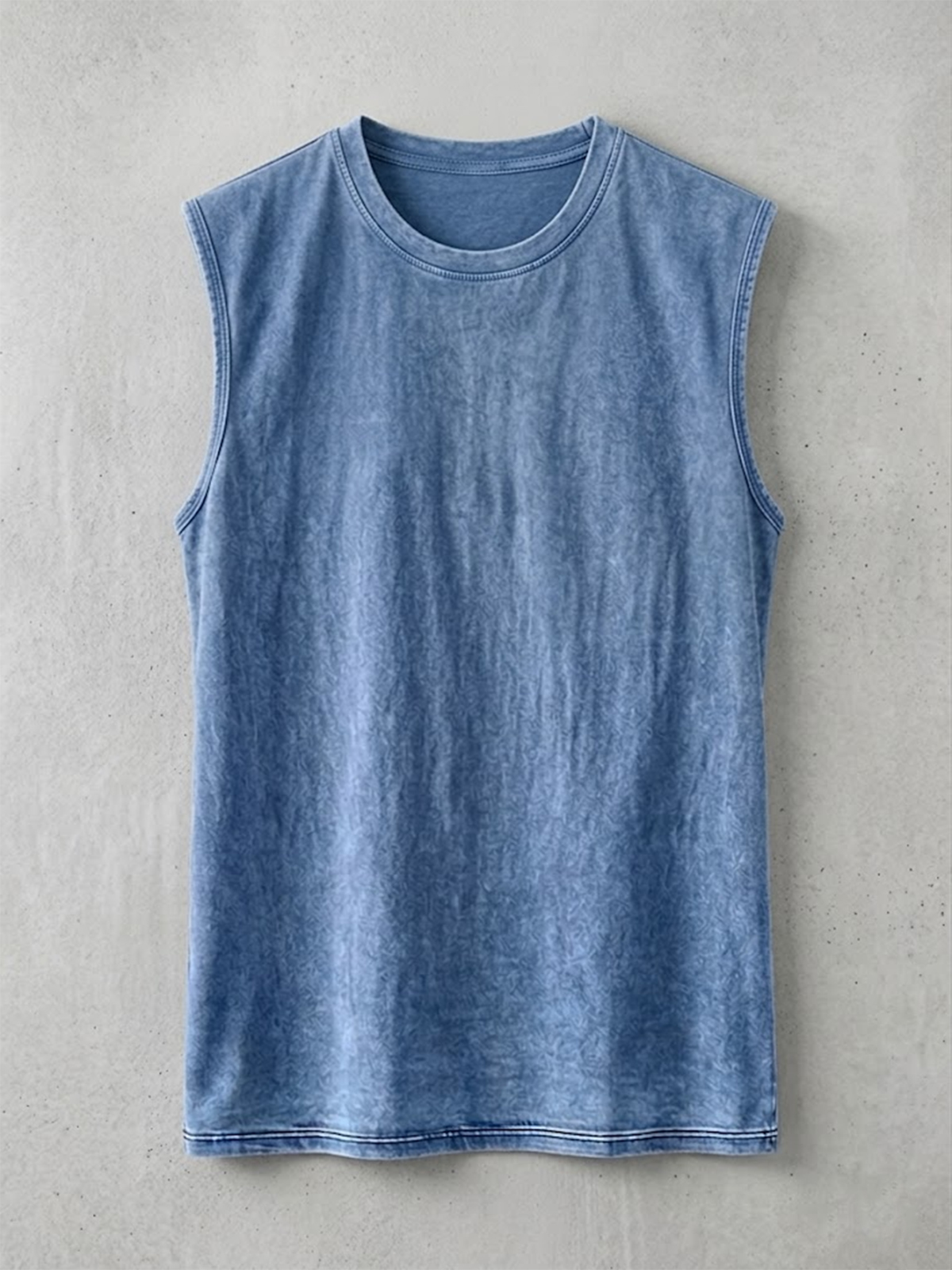 Men's Retro Solid Color Casual Crew Neck Pullover Sleeveless Vest