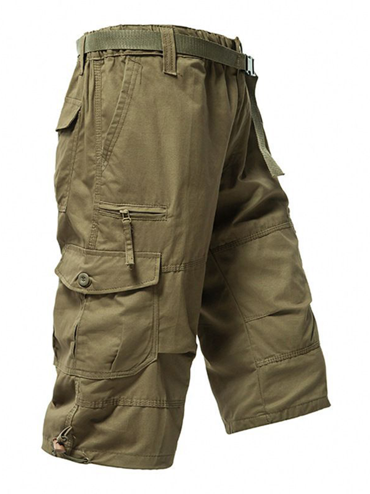 100% Cotton Multi-Pocket Cargo Shorts