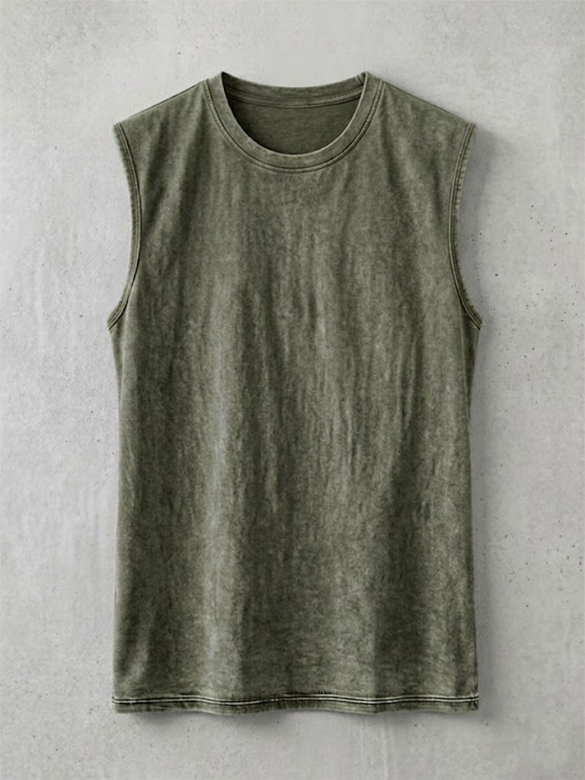 Men's Retro Solid Color Casual Crew Neck Pullover Sleeveless Vest