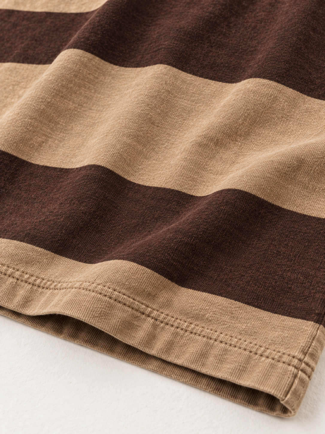 Men's Vintage Stripe Long Sleeve Polo Shirt