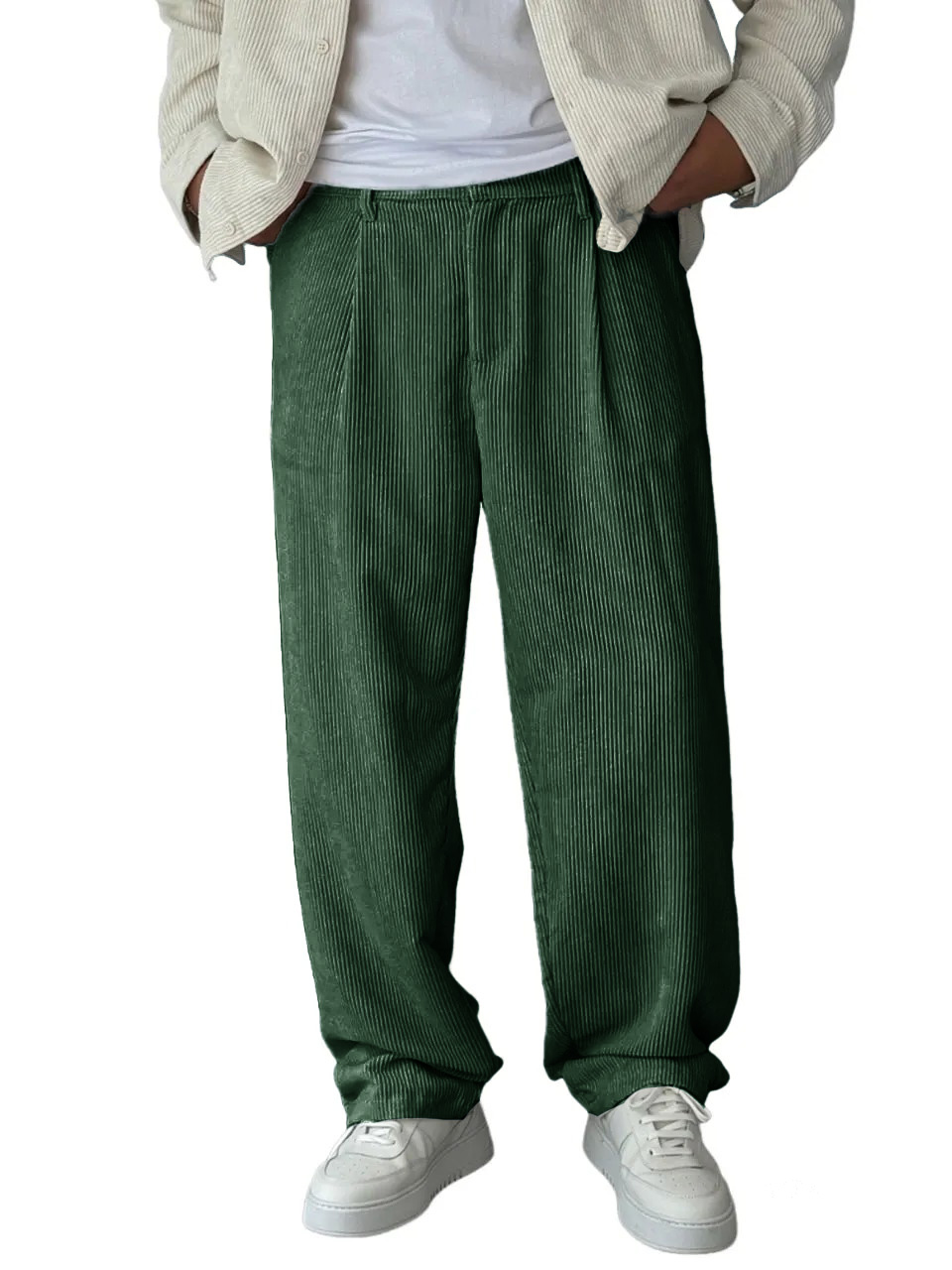Men's Stylish Retro Pocket Baggy Trousers