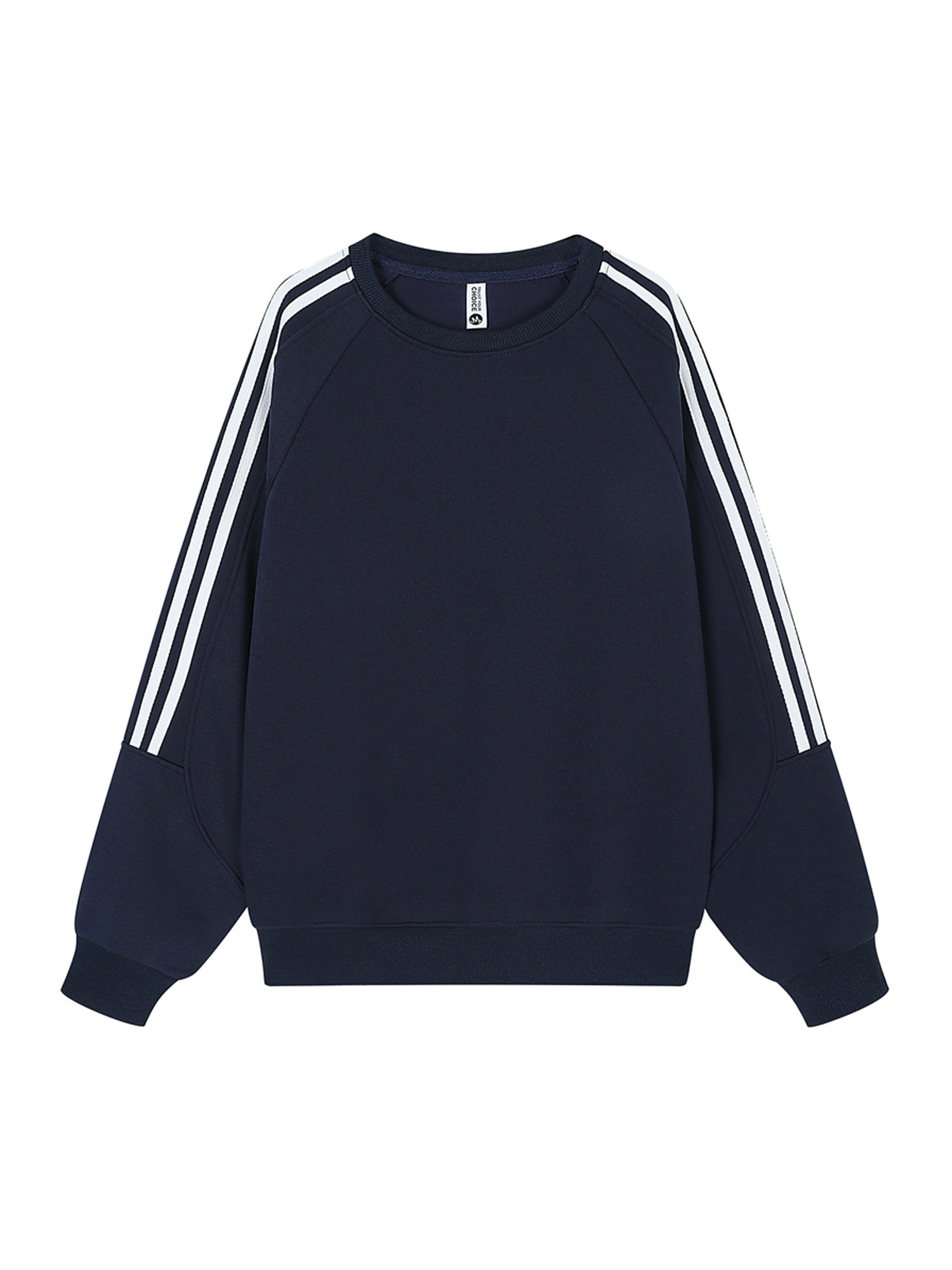 Men's Autumn/Winter Comfortable Crew-Neck Sweatshirt with Panel Design