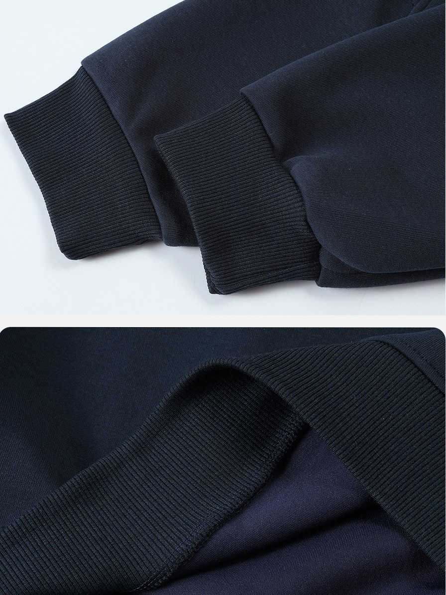Men's Autumn/Winter Comfortable Crew-Neck Sweatshirt with Panel Design