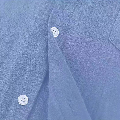 Men's Solid Color Comfortable Loose Short Sleeve Shirt