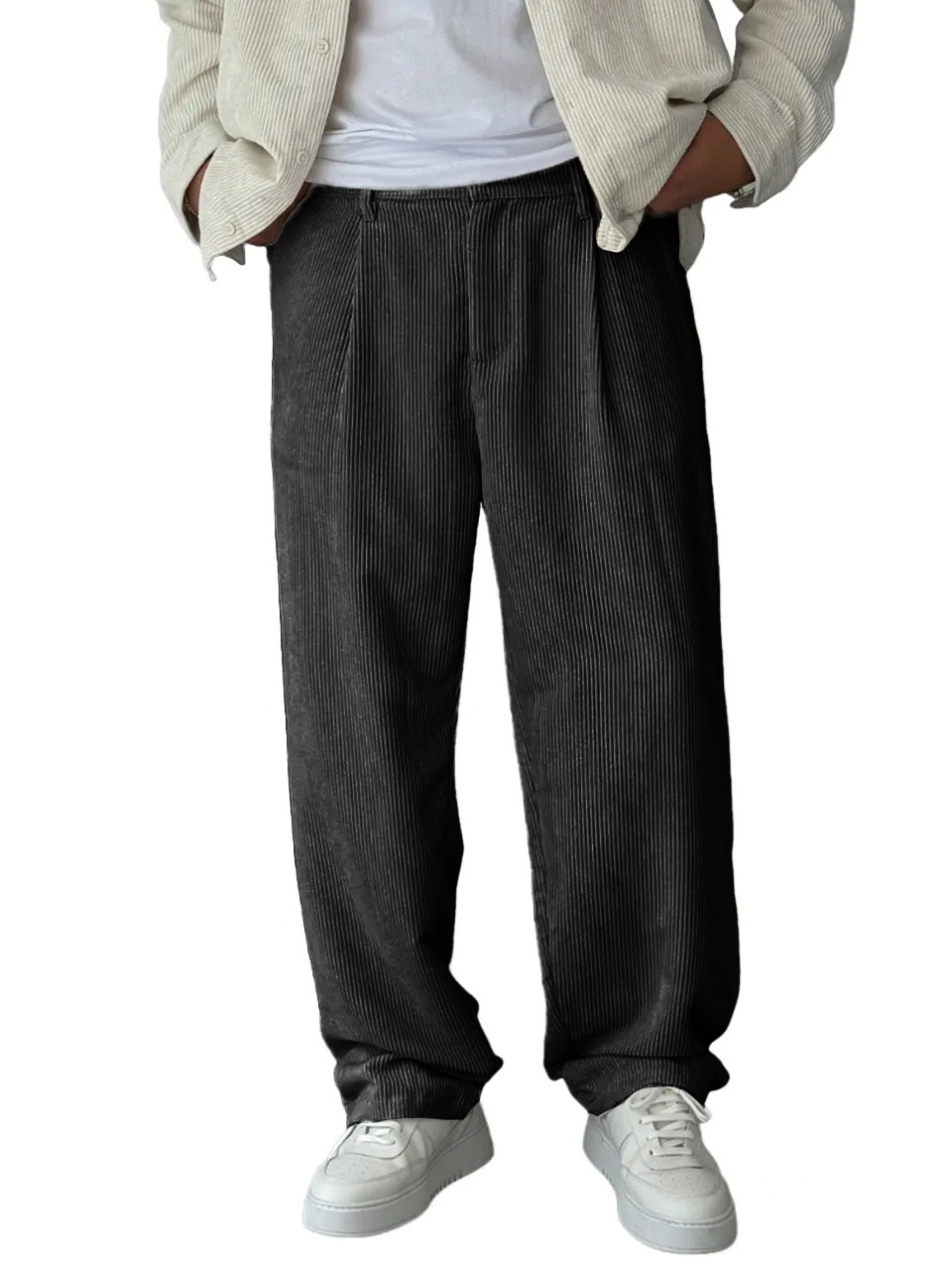 Men's Stylish Retro Pocket Baggy Trousers