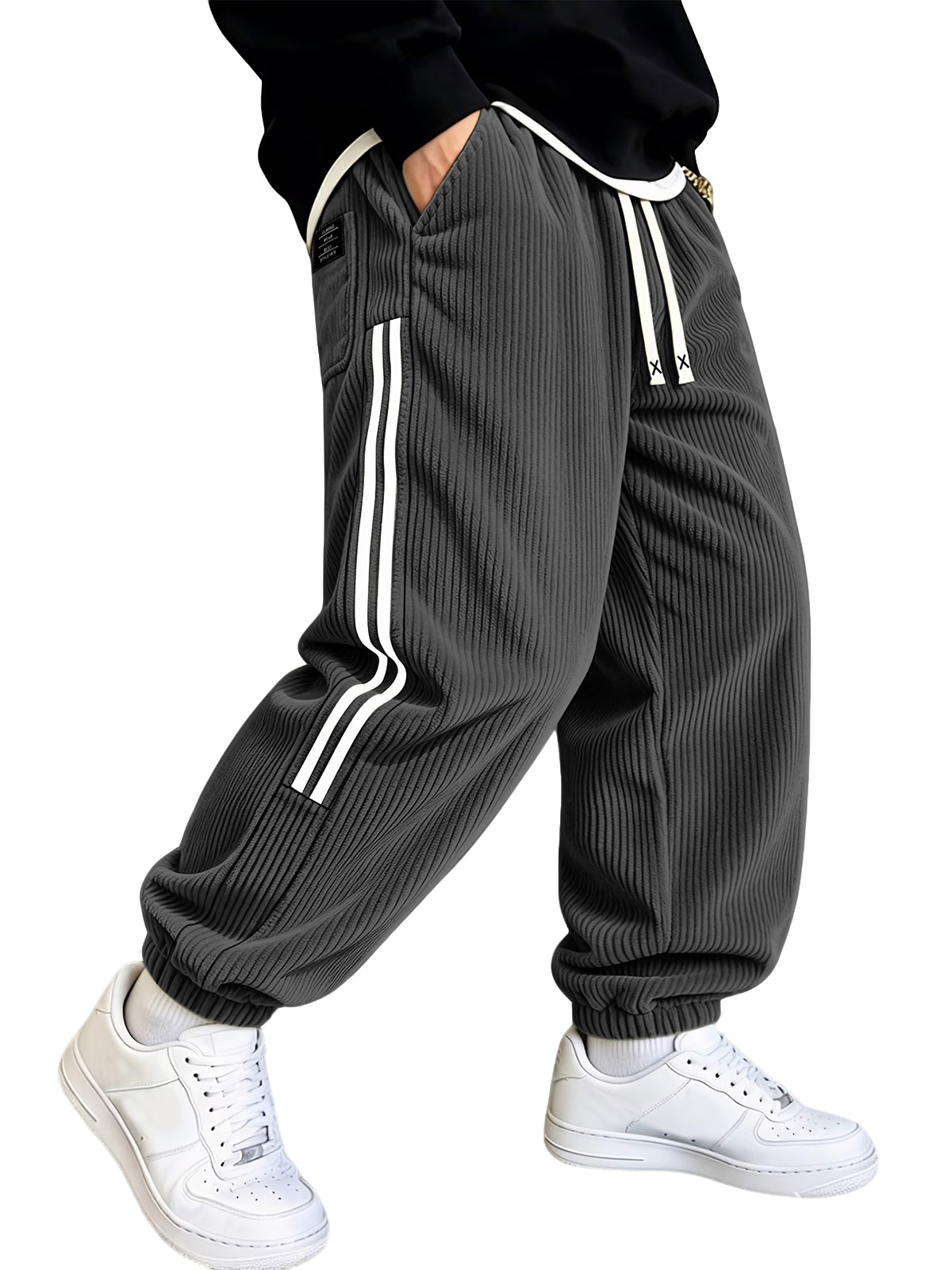 Men's Ribbed Corduroy Relaxed Jogger Pants