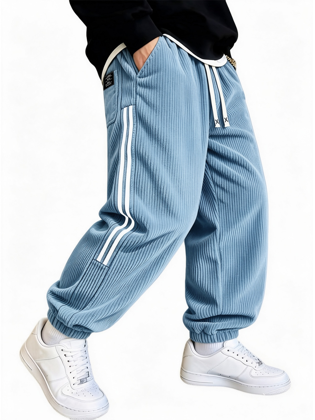 Men's Ribbed Corduroy Relaxed Jogger Pants