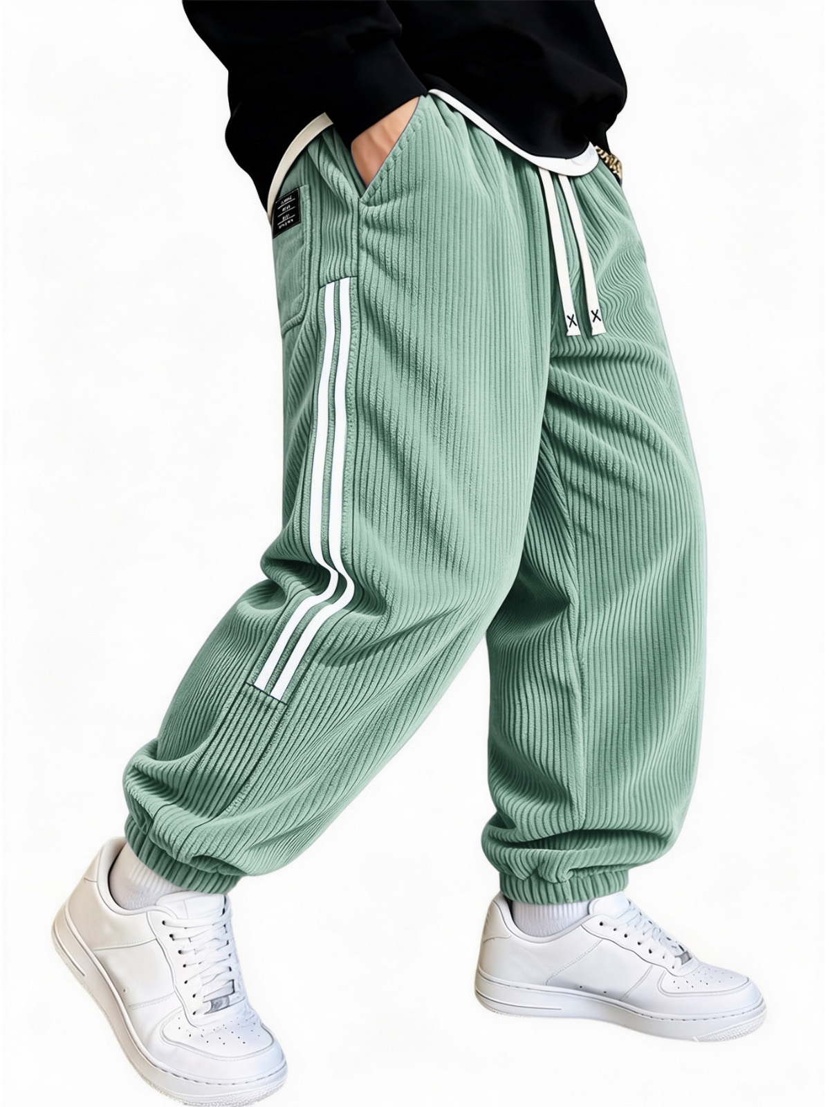 Men's Ribbed Corduroy Relaxed Jogger Pants