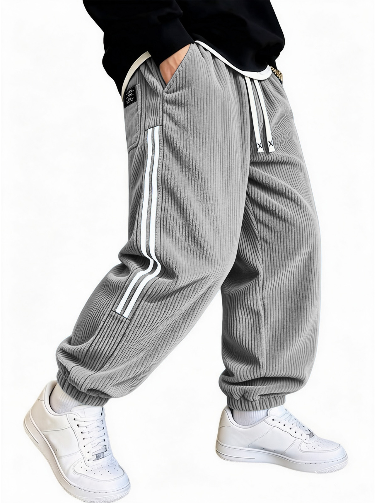 Men's Ribbed Corduroy Relaxed Jogger Pants