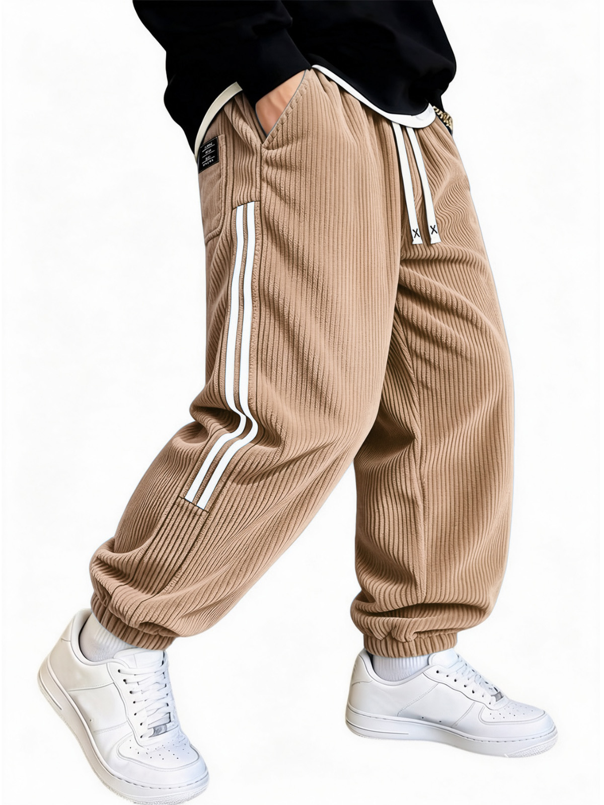 Men's Ribbed Corduroy Relaxed Jogger Pants