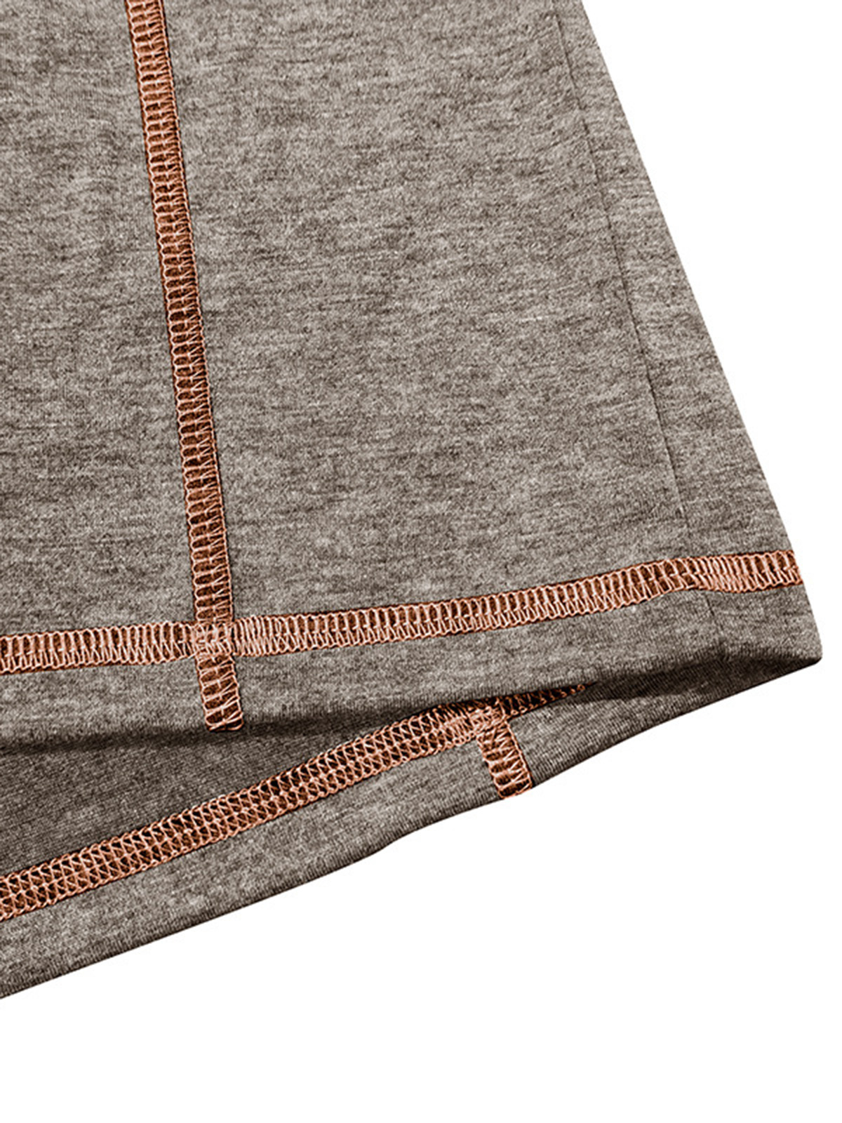 Men's Simple And Comfortable Solid Color Crew Neck Henley Shirt