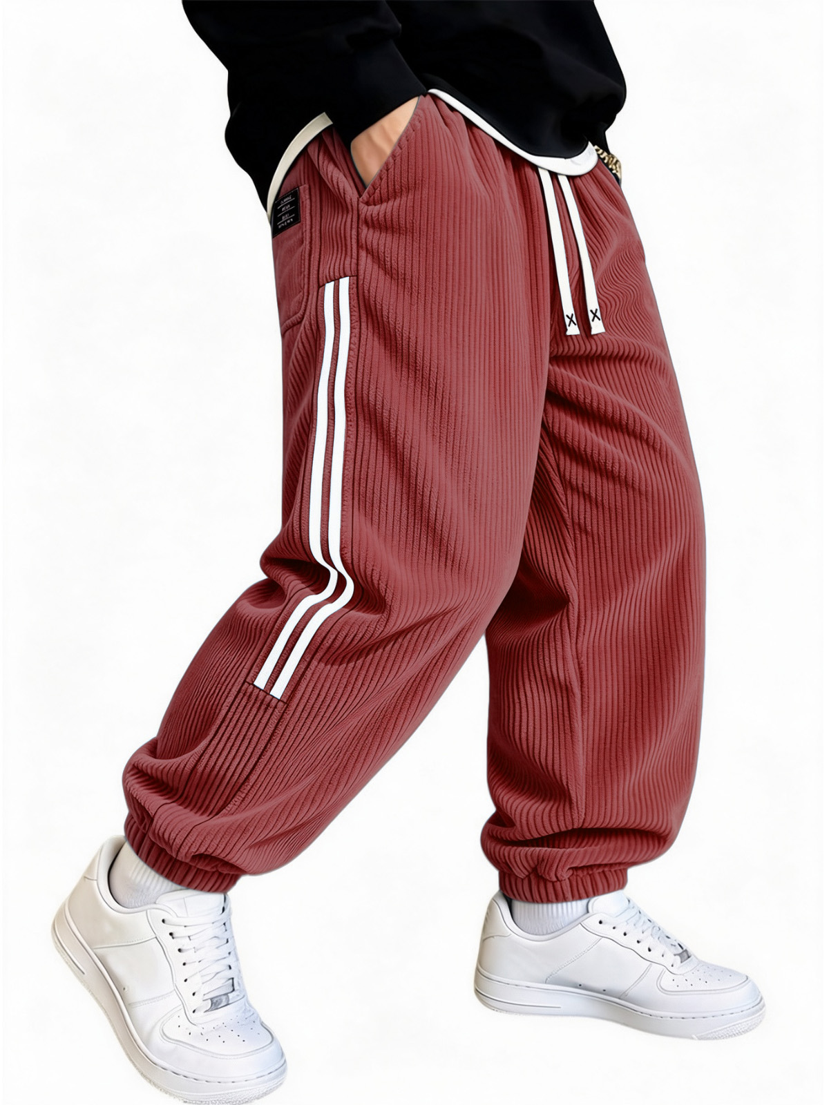 Men's Ribbed Corduroy Relaxed Jogger Pants