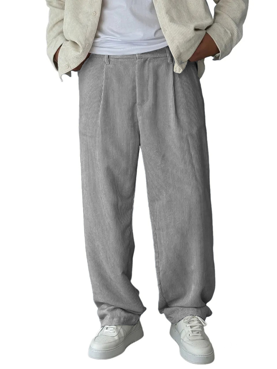 Men's Stylish Retro Pocket Baggy Trousers