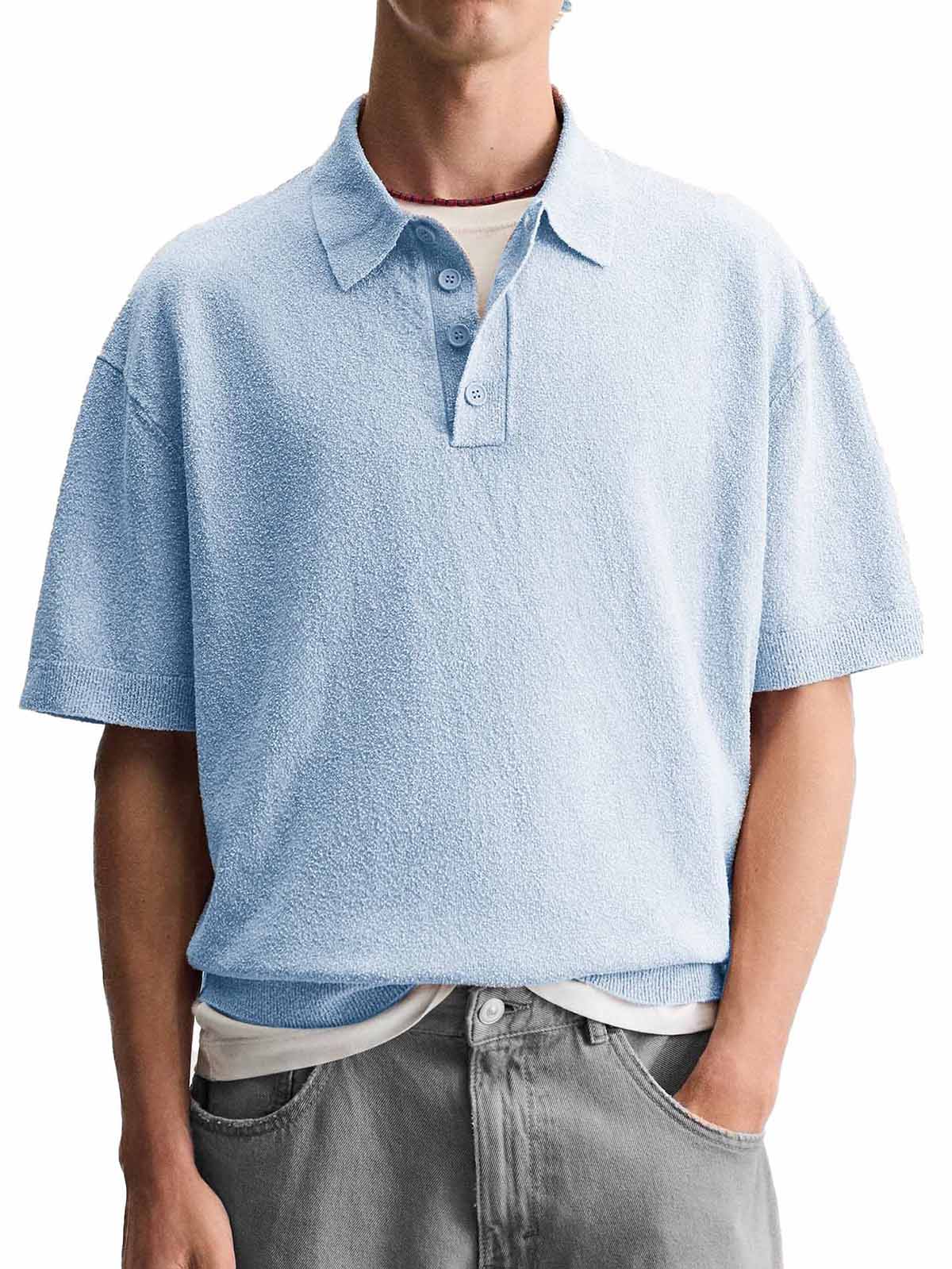 Men's Fashion Casual Lapel Short Sleeve Polo Shirt