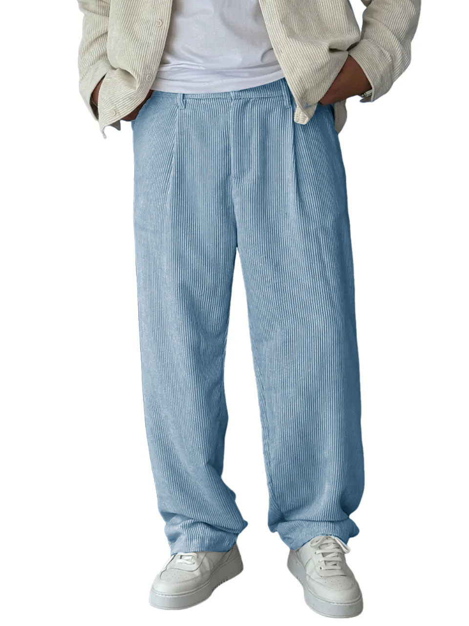Men's Stylish Retro Pocket Baggy Trousers