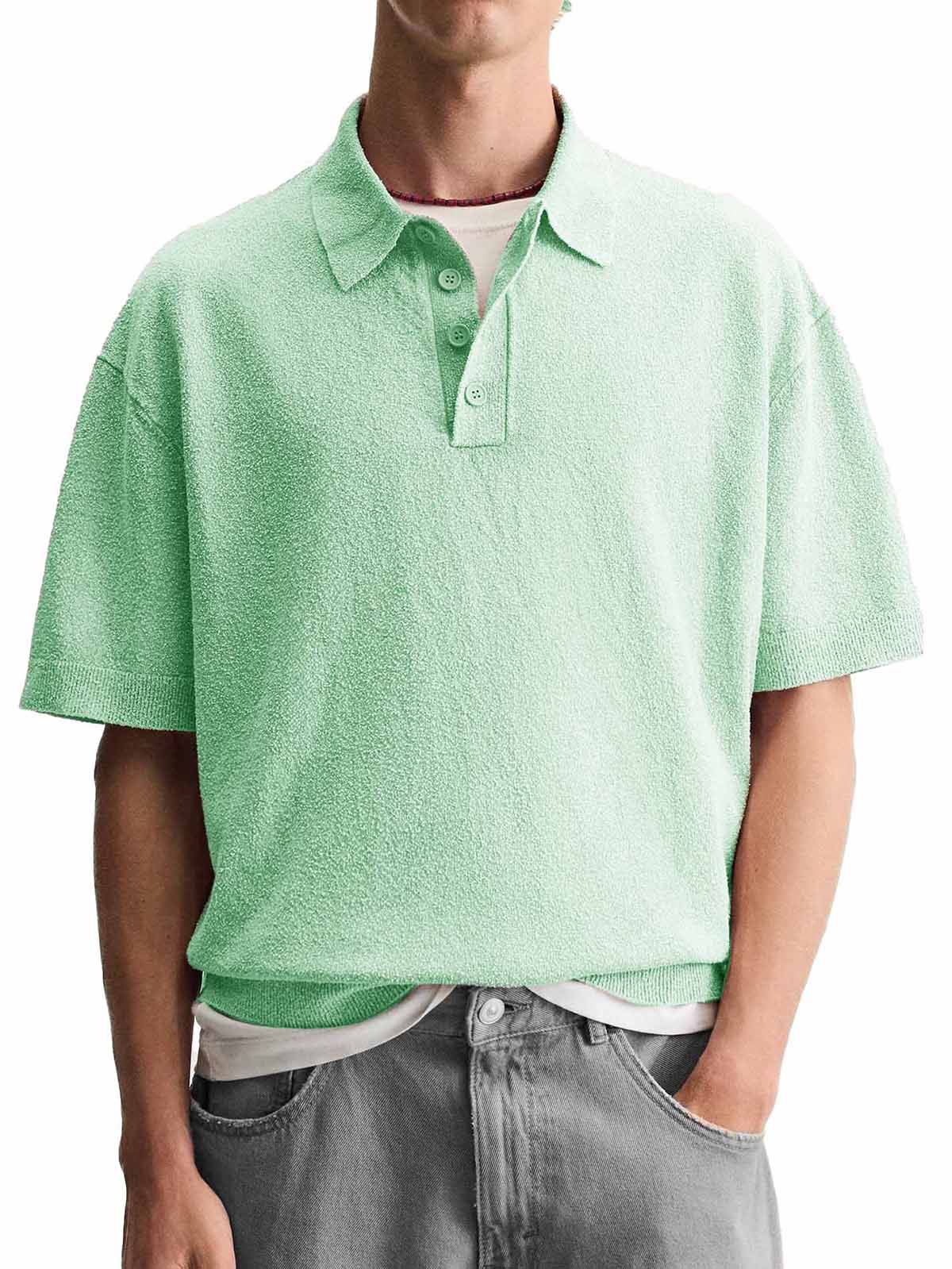 Men's Fashion Casual Lapel Short Sleeve Polo Shirt