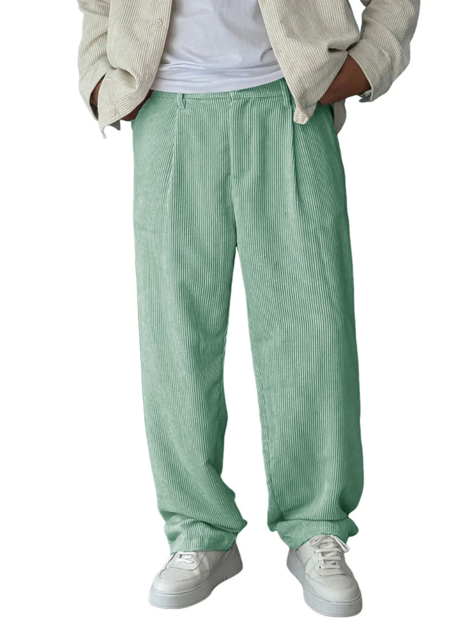 Men's Stylish Retro Pocket Baggy Trousers