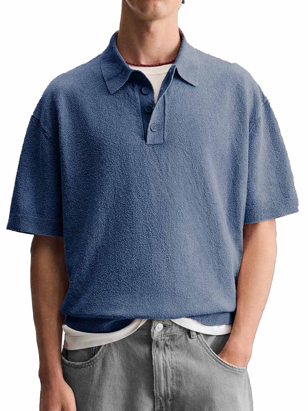 Men's Fashion Casual Lapel Short Sleeve Polo Shirt