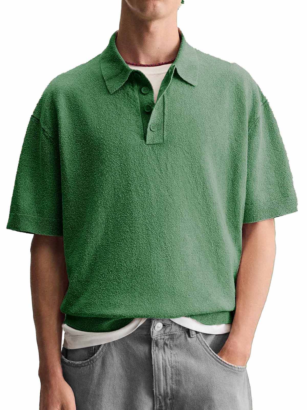 Men's Fashion Casual Lapel Short Sleeve Polo Shirt