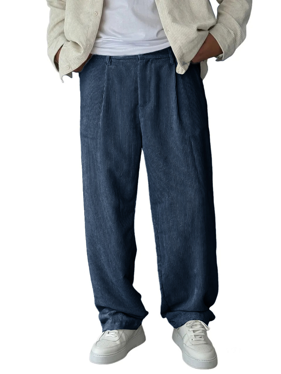 Men's Stylish Retro Pocket Baggy Trousers