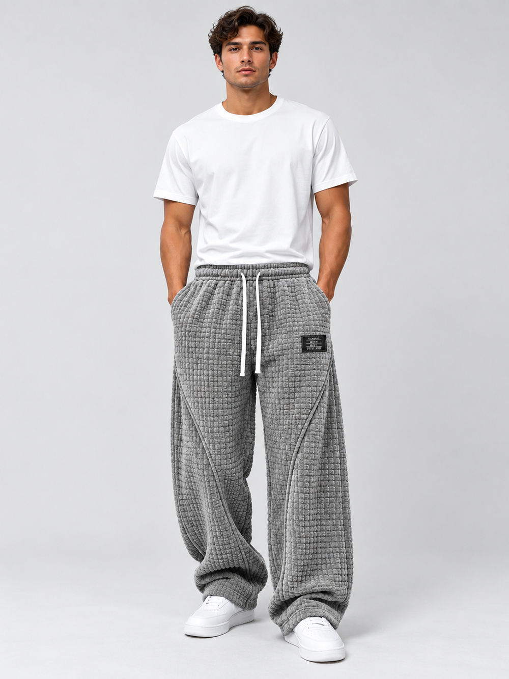 Men's Pocket Patchwork Trousers