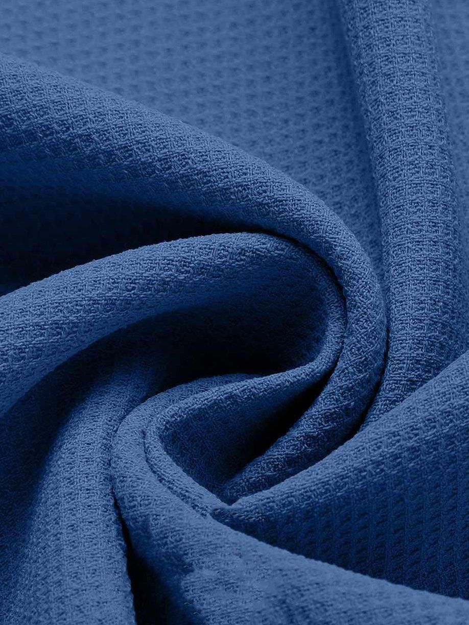 Men's Hawaiian Waffle Fabric Lapel Short Sleeve Shirt