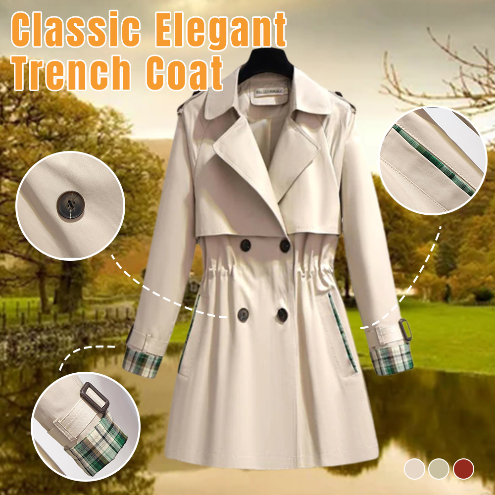 Women‘s Classic Elegant Trench Coat