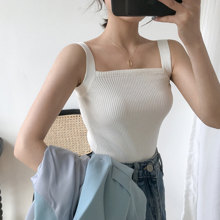 Short camisole vest for women's outerwear, new summer slimming and sex