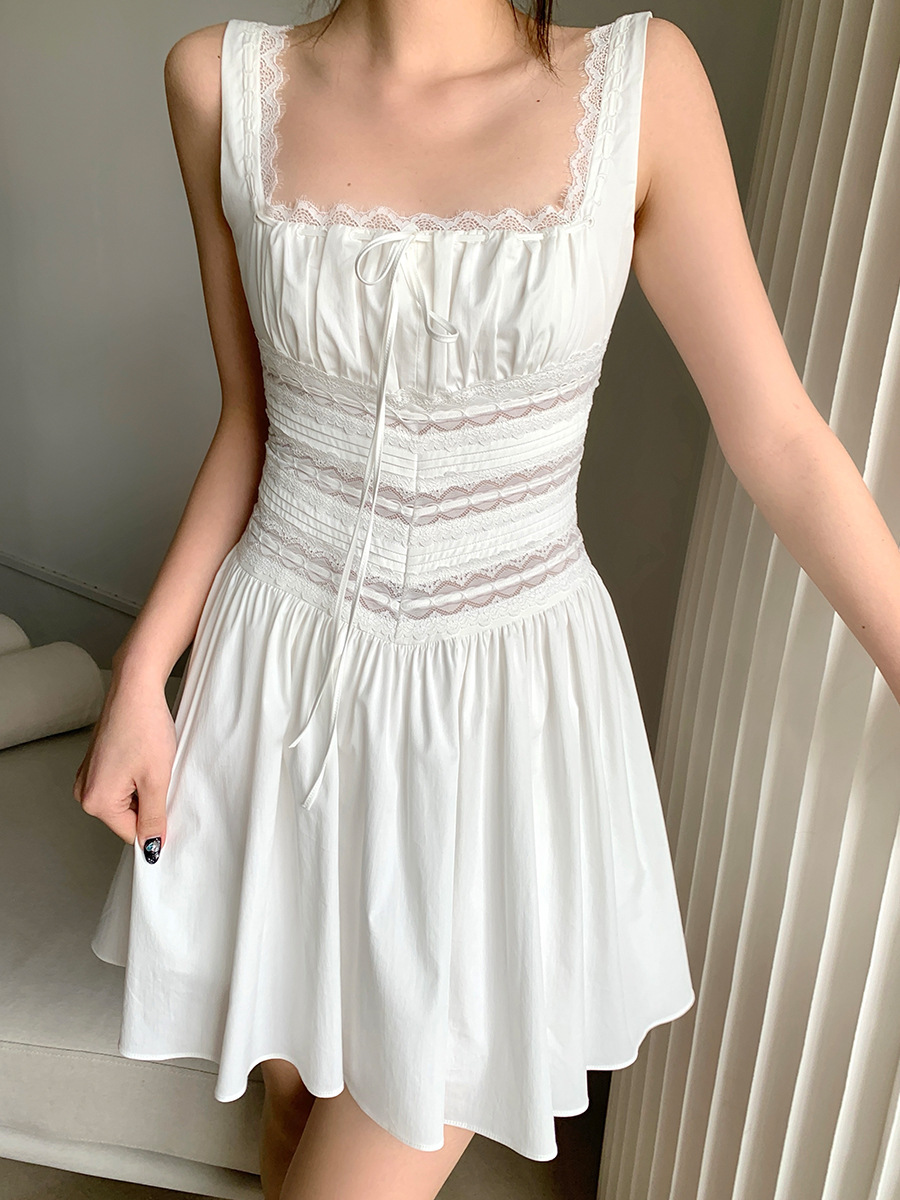 Perspective lace new summer haute couture dress