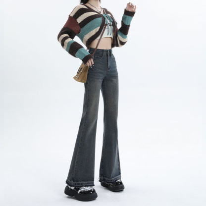 High waisted spicy girl jeans for women