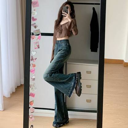 High waisted spicy girl jeans for women