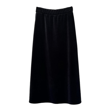 Autumn/Winter Velvet Thickened Half Skirt