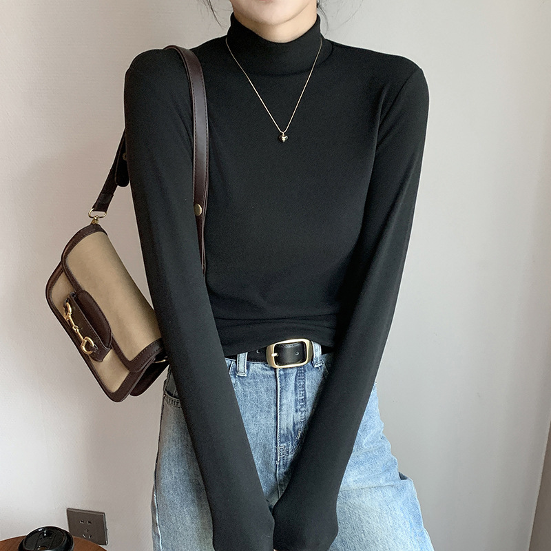 Velvet and thick black and white collar warm jacket