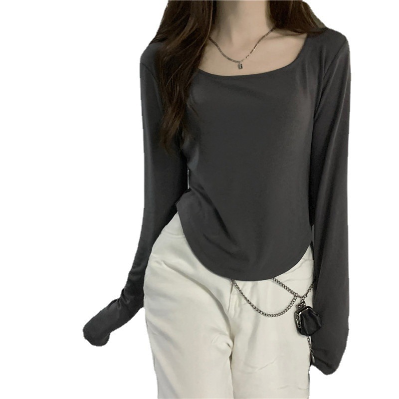 Long sleeved T-shirt for women's autumn and winter new trend