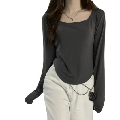 Long sleeved T-shirt for women's autumn and winter new trend