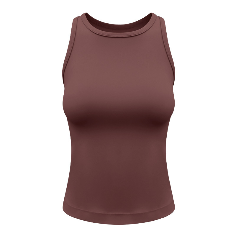 Women's and waist racerback sports vest, slim fit running fitness top, yoga vest