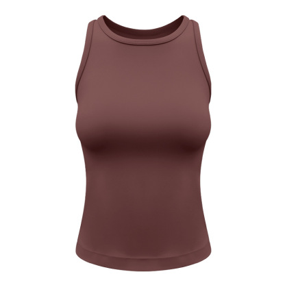 Women's and waist racerback sports vest, slim fit running fitness top, yoga vest