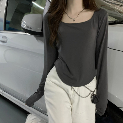 Long sleeved T-shirt for women's autumn and winter new trend
