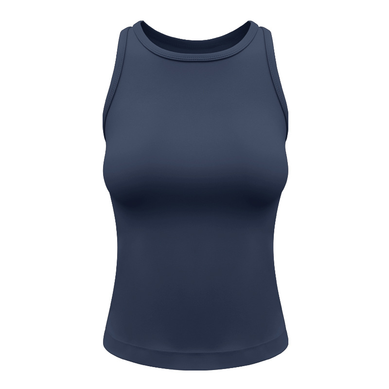 Women's and waist racerback sports vest, slim fit running fitness top, yoga vest