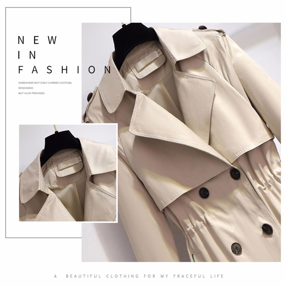 Women‘s Classic Elegant Trench Coat