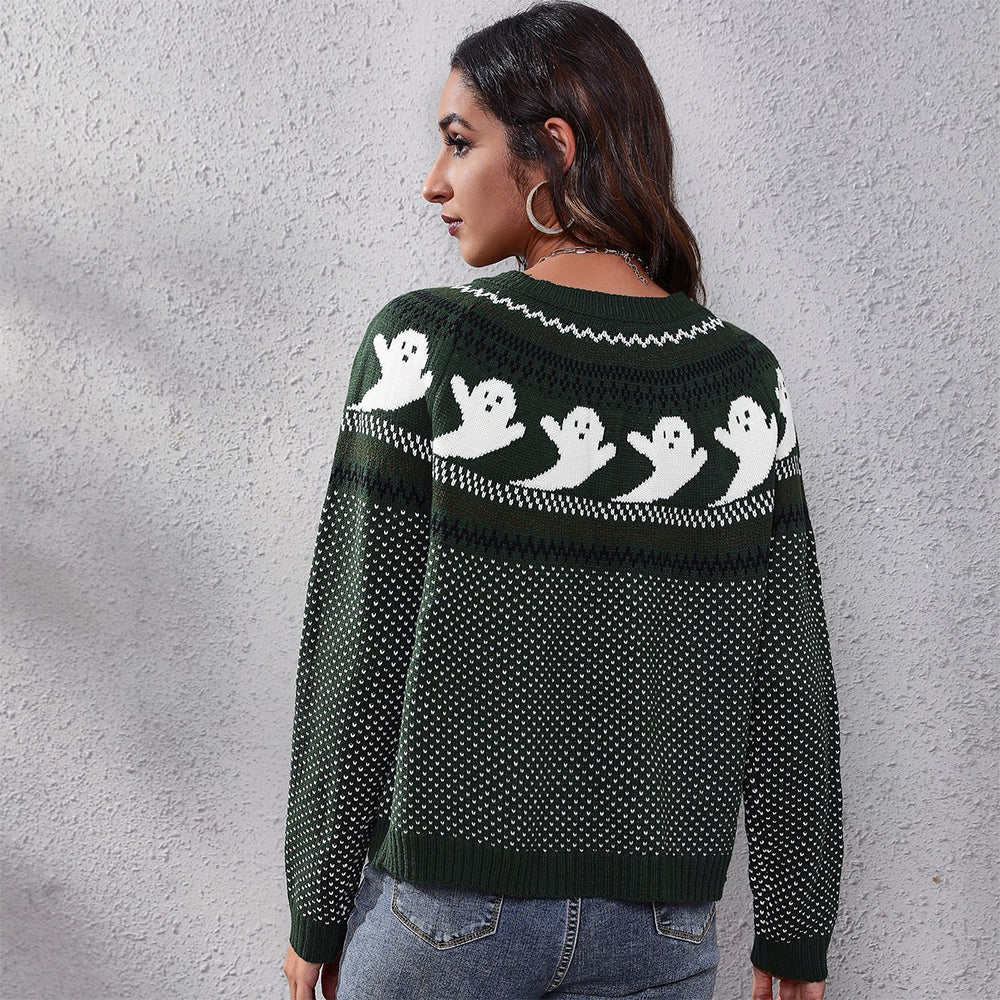Women's Long Sleeve Loose Knit Sweater